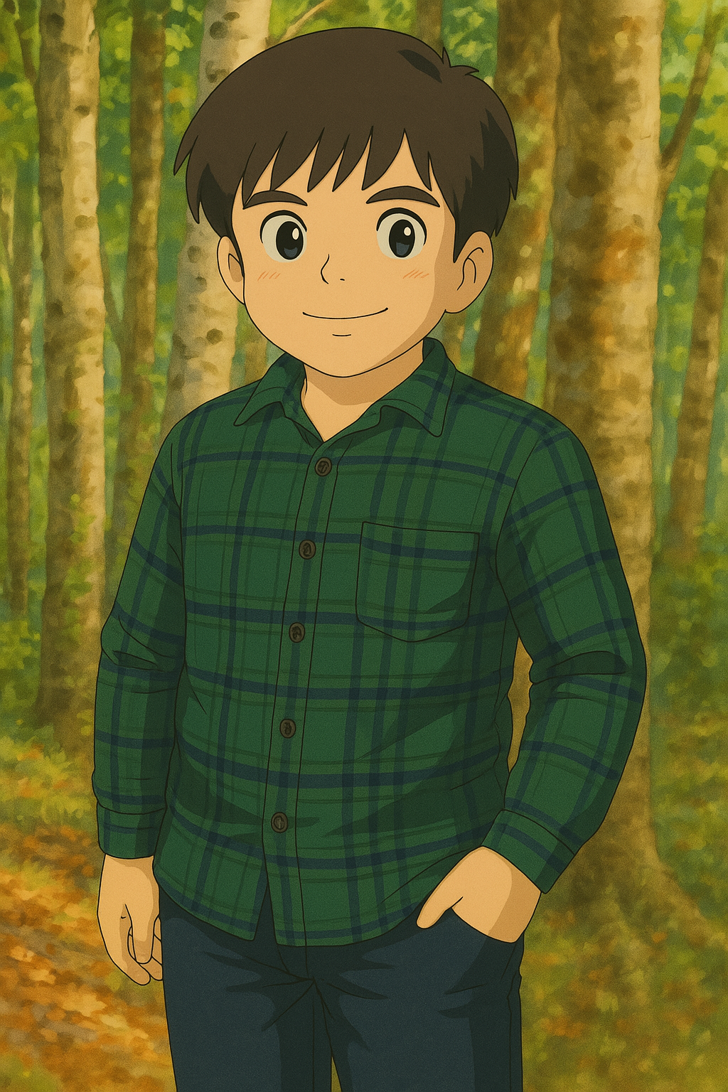 Harris — Ghibli-style portrait