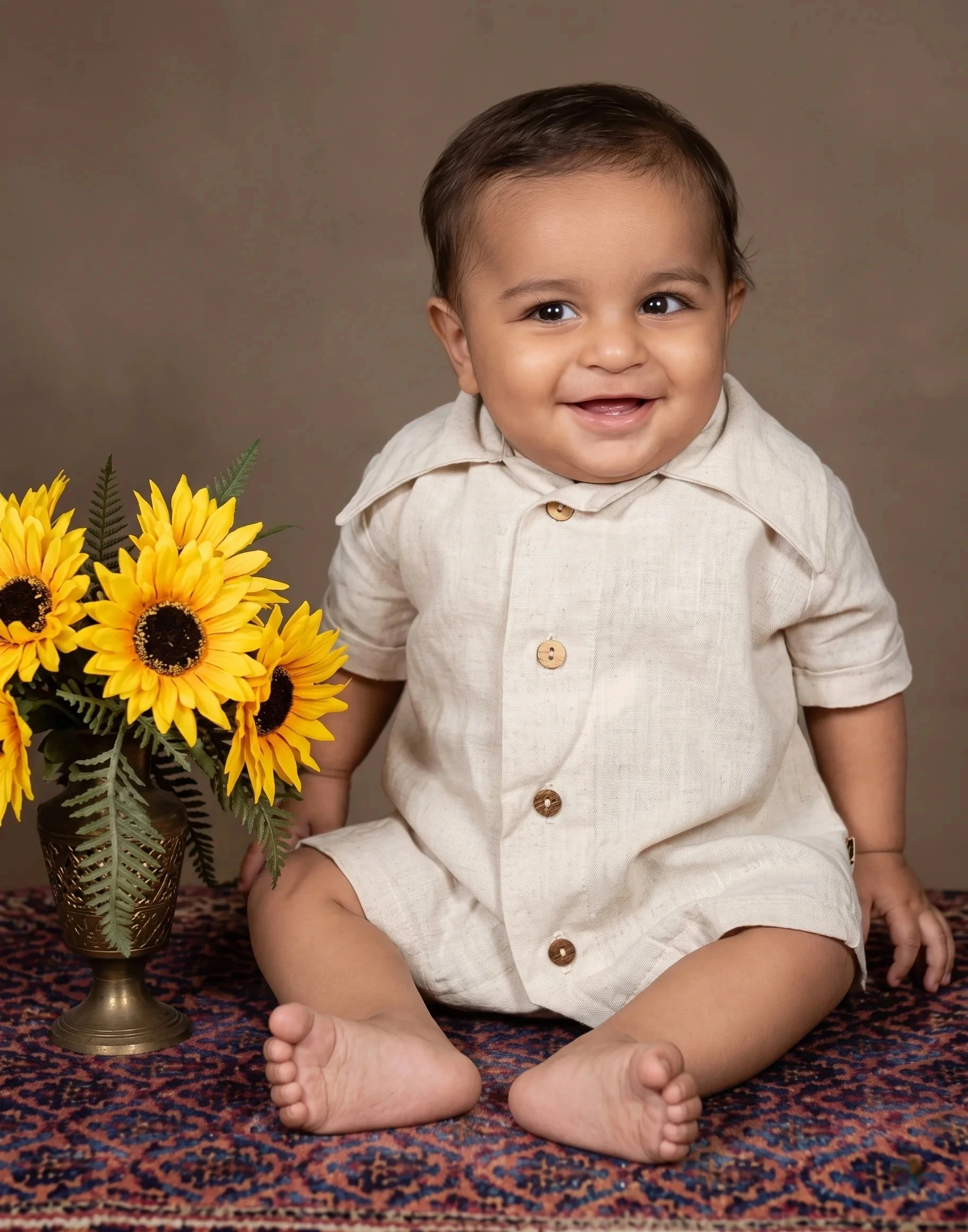 Khurram at six months old, Gujranwala, 1980